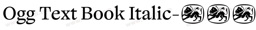 Ogg Text Book Italic字体转换 Ogg Text Book Italic字体转换